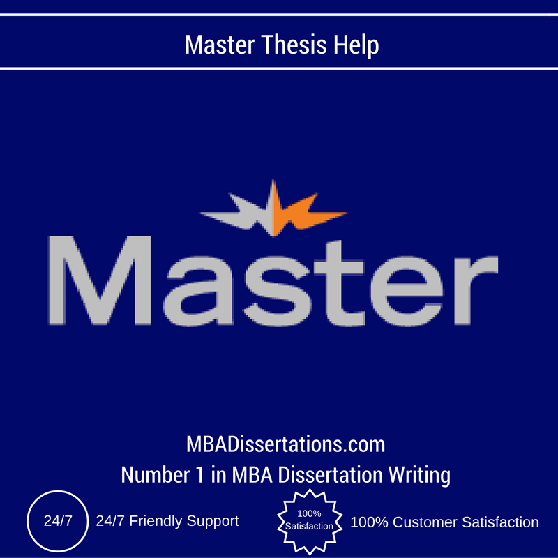 Master thesis writing service